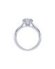 Gabriel & Co. Amavida Solitaire Ring Mounting in 18K White Gold